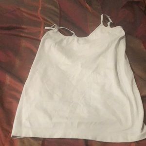 This is a white tank top rarely used